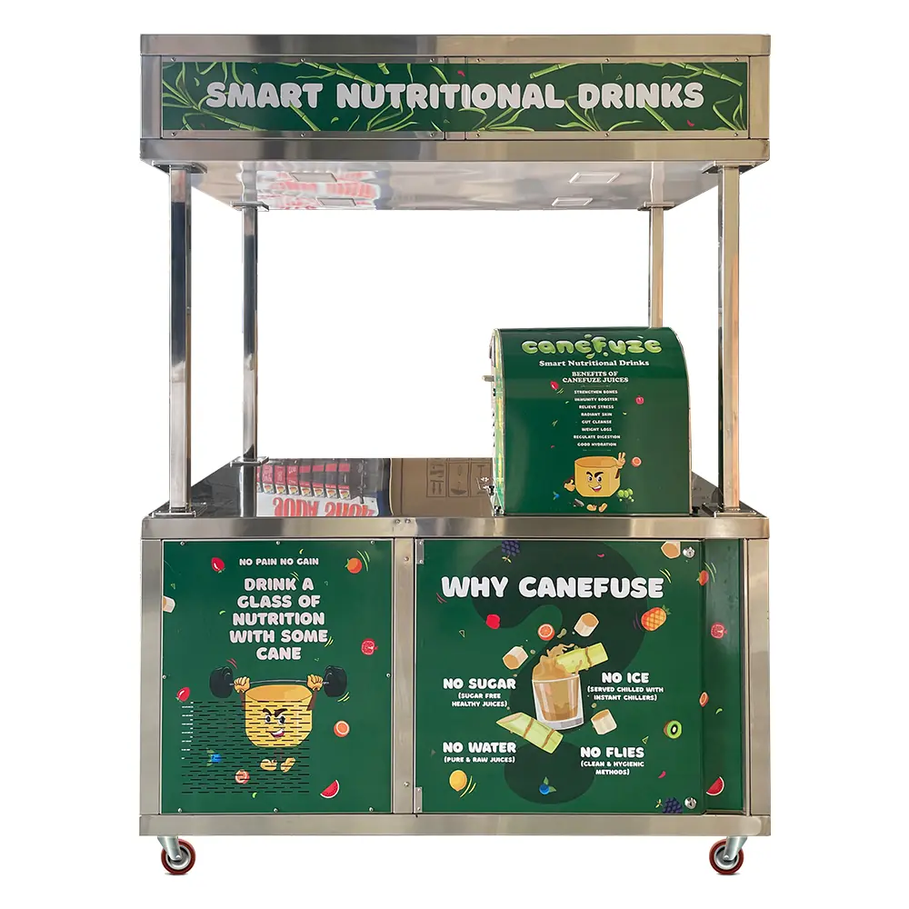Online Cooling Sugarcane Juice Cart with Refrigerator Lucknow
