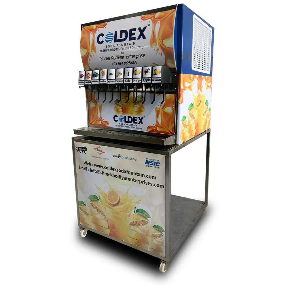 Soda Vending Machine 10 Flavors for Shop Lucknow